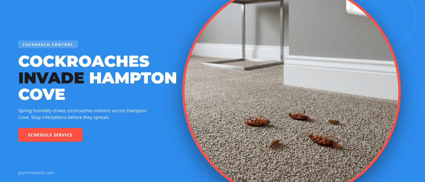 Spring Cockroach Activity in Hampton Cove, AL: Why Humidity Brings Them Indoors | Prime Pest Control